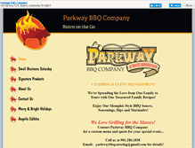 Tablet Screenshot of parkwaybbq.com